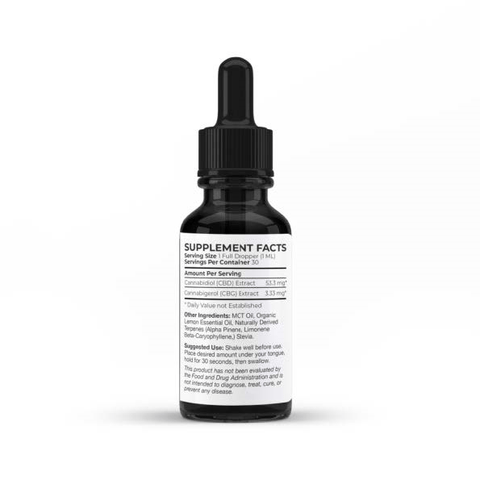 Full Spectrum CBD + CBG + Terpenes Tincture Health and Energize