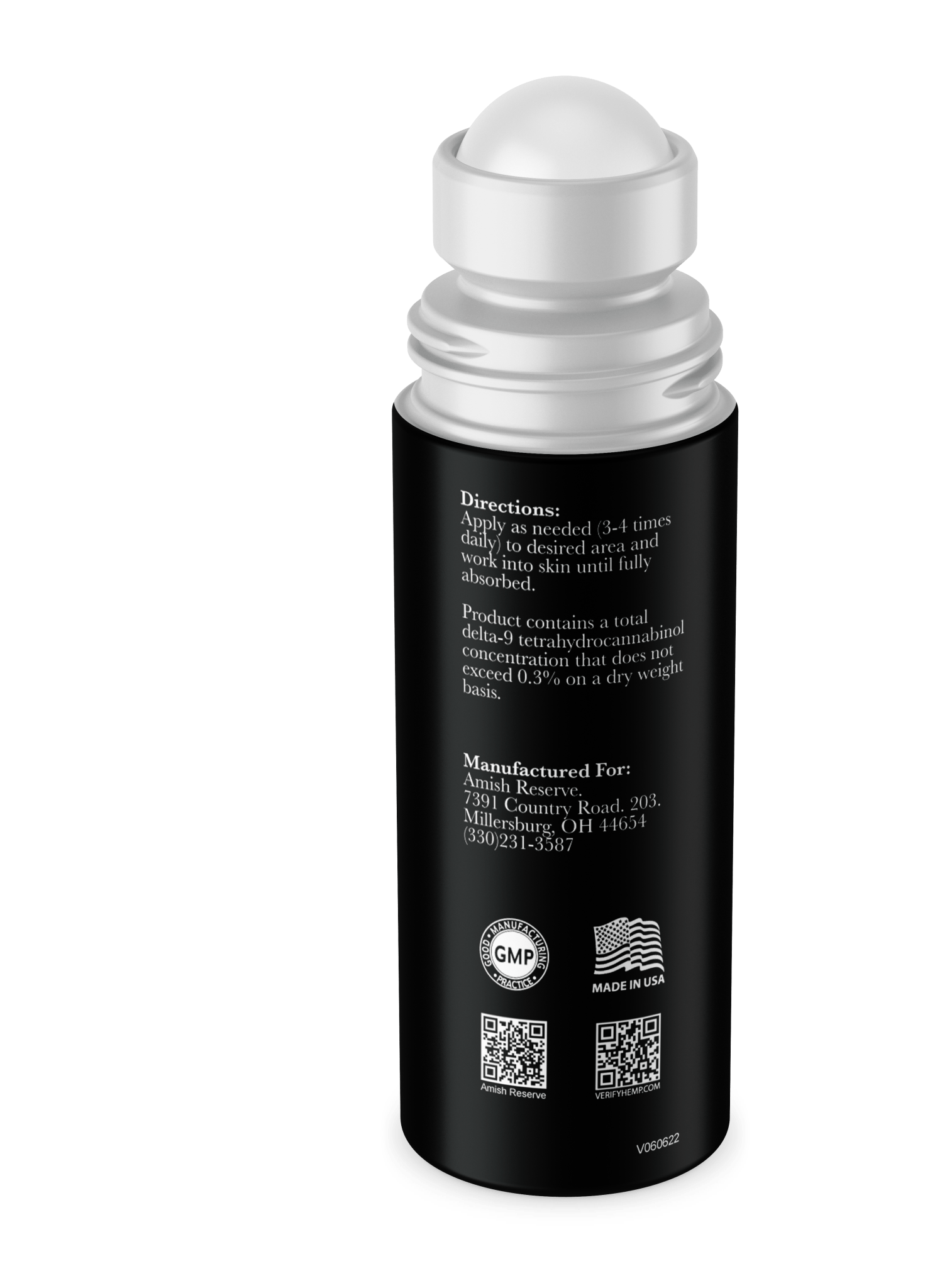 CBD Muscle Relief Roll - On - Amish Reserve